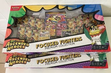 Pokemon Ascended Heroes Focused Fighters Premium Collection - Factory Sealed