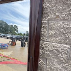 Large Cherry Wood Frame Mirror