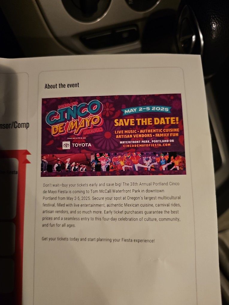 Cinco De Mayo Tickets. 2