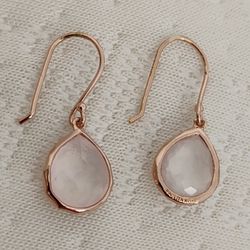 Ippolita Earrings Rose Quartz Gold/Silver