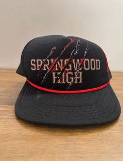 Springwood High Freddy Krueger Black Red Trucker Hat Nightmare on Elm Street