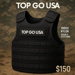 BRAND NEW SECURITY VEST, TACTICAL VEST PLATE CARRIER BODY ARMOR 1000D NYLON