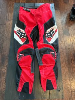 Fox Racing Motocross Pants Red Black