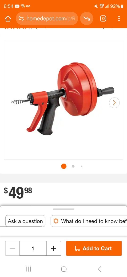 Power Spin Drain Cleaner $30 [Used Once]