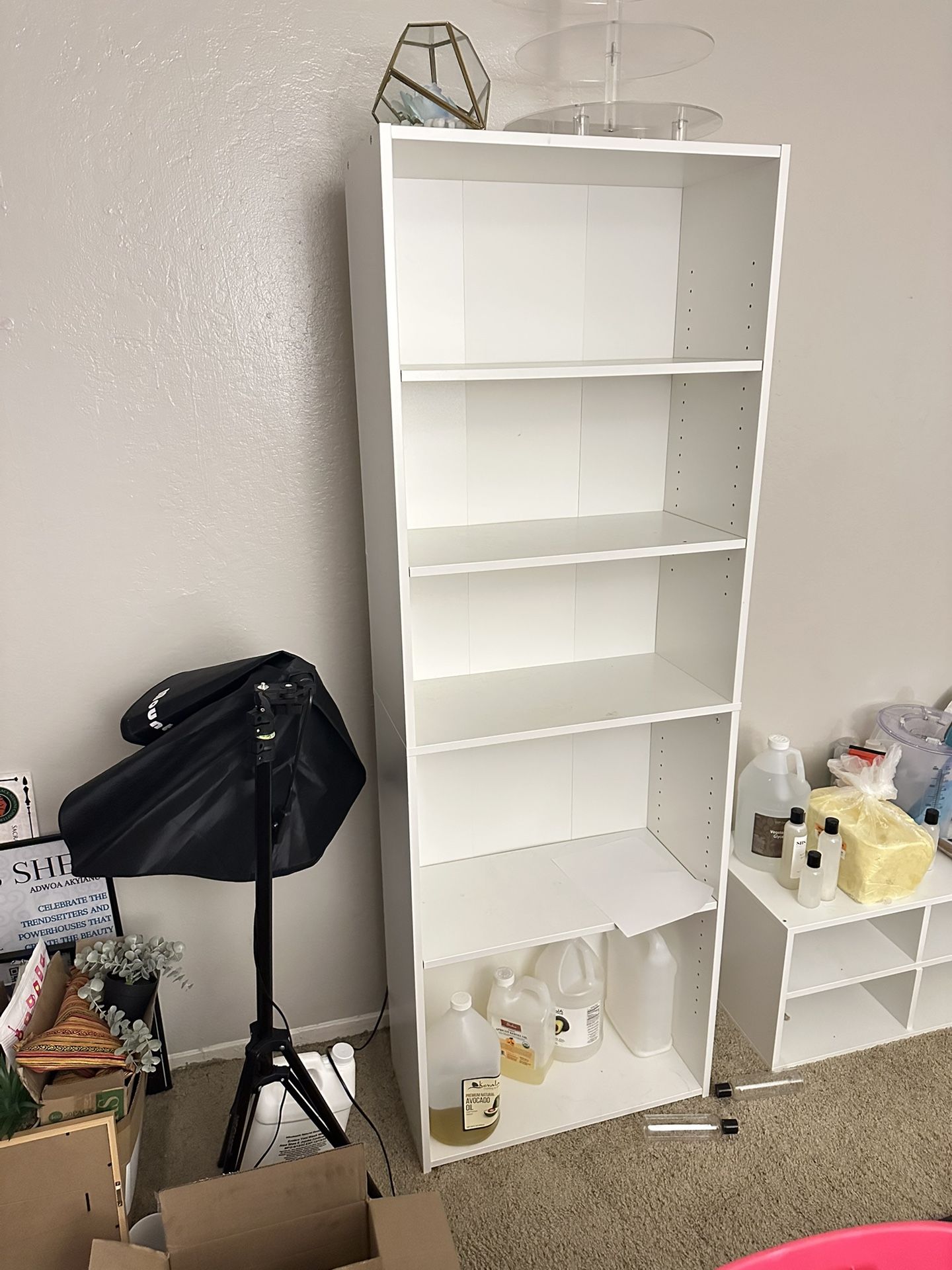Tall White Shelf