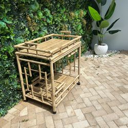 Serving Cart  On wheels  