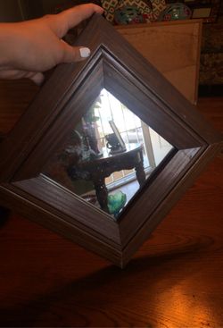 Wooden mirror