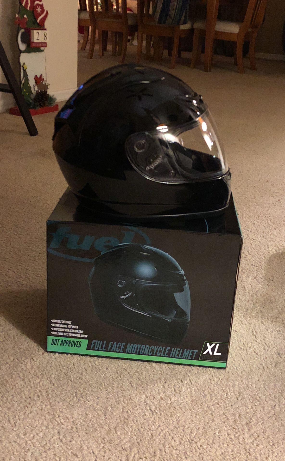Fuel xl motorcycle helmet DOT approved