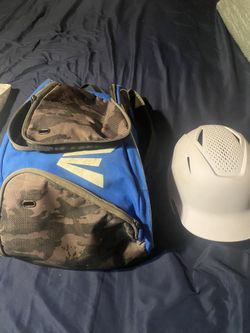 Baseball Bag And Helmet