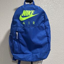 Nike AIR ELEMENTAL YOUTH Unisex Backpack Royal Blue - Green Used