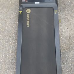 DeerRun Z10 Smart Walking Pad Treadmill with remote control 12% Auto Incline - Black Gold