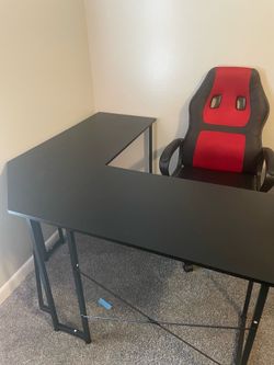 L shaped table