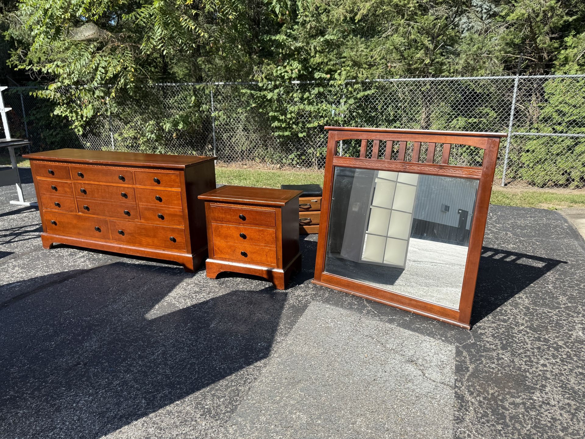Long Dresser And Nightstand