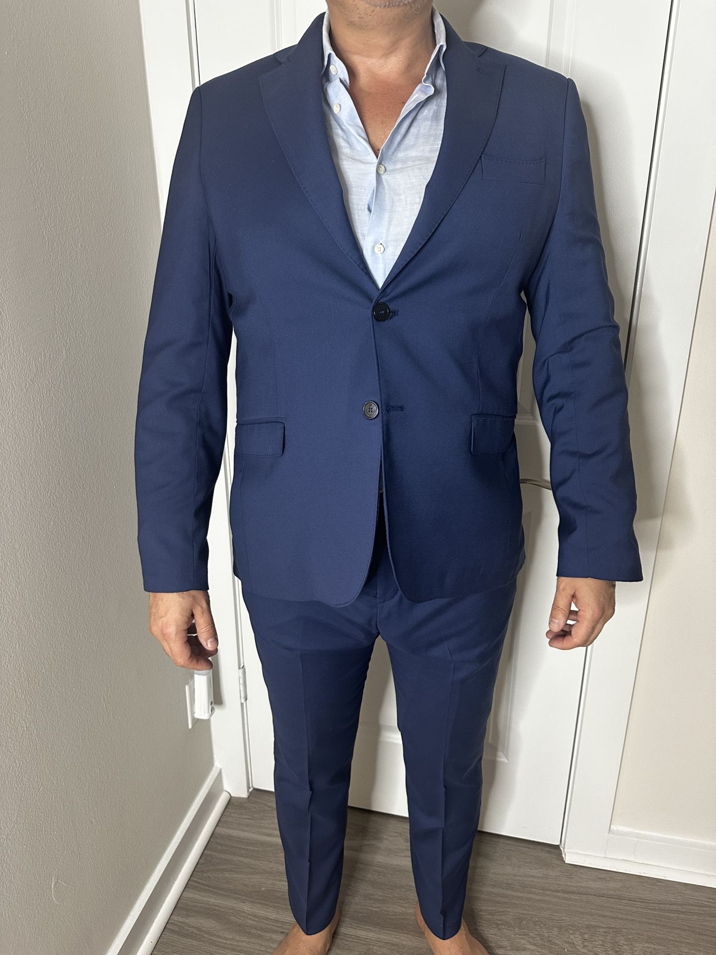 Men’s Caporiccio Dark Blue Italian Suit 