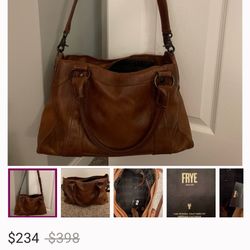 Leather Brown Frye Bag 