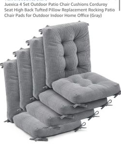 New set of 4 chairs cushions