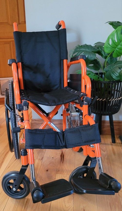 Kids Manual Folding Wheelchair Like New