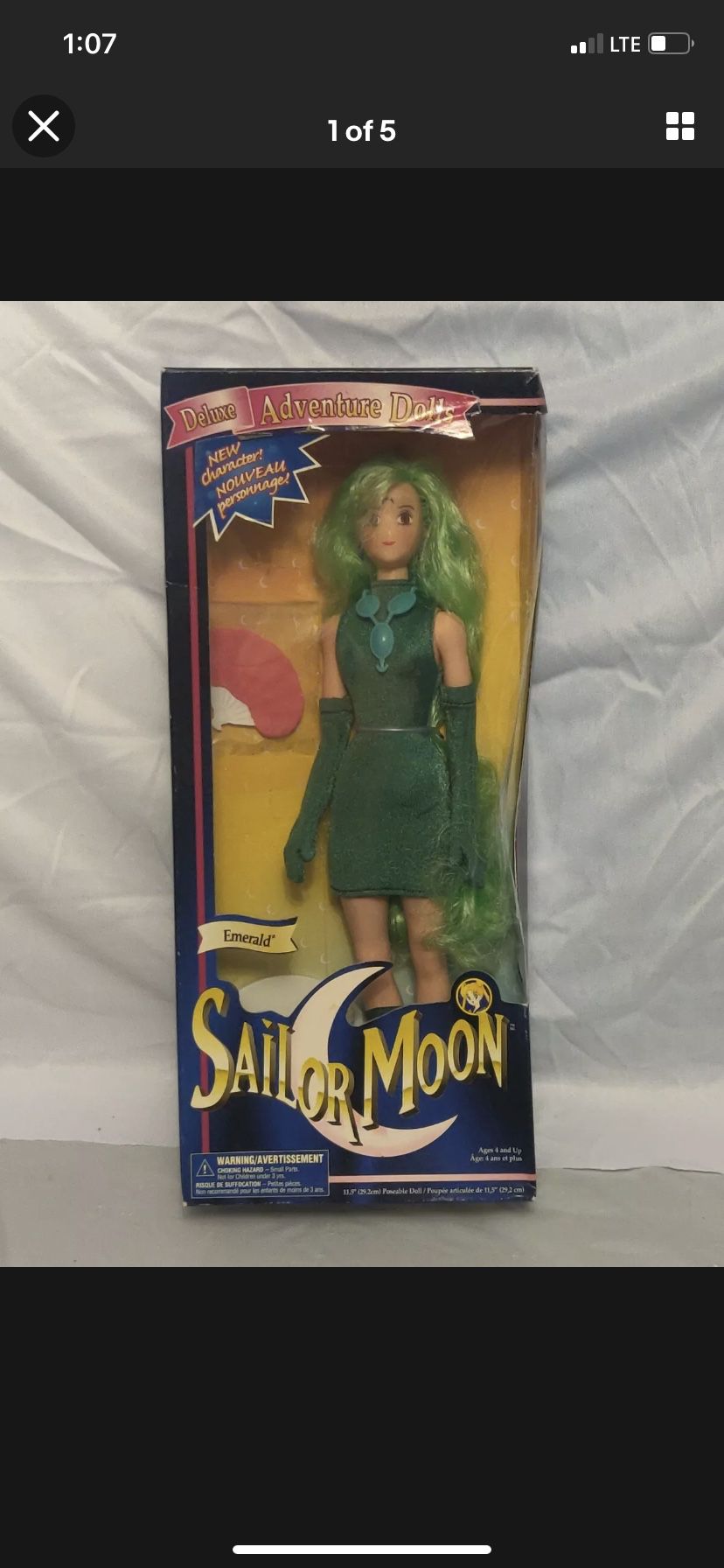 Sailor Moon Emerald Doll Nib Rare
