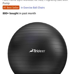 Trideer Exercise Yoga Ball Chair with Base