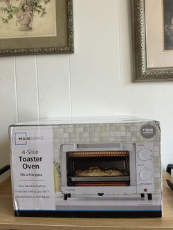 Mainstays 1050 W 4-Slice Toaster Oven