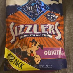 Blue Buffalo Sizzlers Bacon Style Dog Treats 