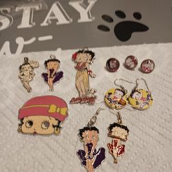 Earrings Betty Boop & Pendants 