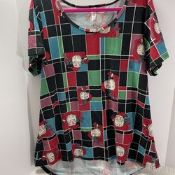 Retired LuLaRoe Christmas Classic Tee – Womens Size XL 