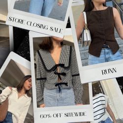 Women’s Boutique Closing Sale 60% Off