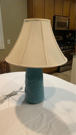 Table lamp turquoise home decor