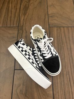 Women Platform Vans Size 6