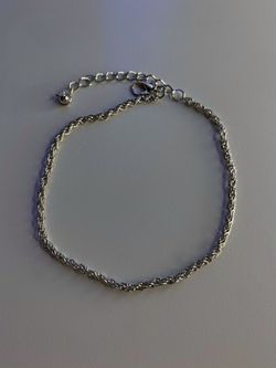 Silver anklet