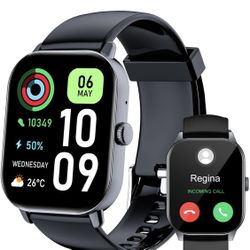 1.91" Smart Watch,Fitness Tracker,Smart Watches for Men and Women with Message Call Function,120+ Sport Modes, IP68 Waterproof,24 Hours Heart Rate/Sle