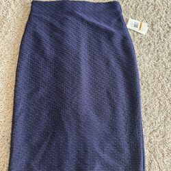 ECI Navy Blue Pencil Skirt – Size S