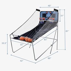 Foldable Indoor Basketball Arcade Game Machine 