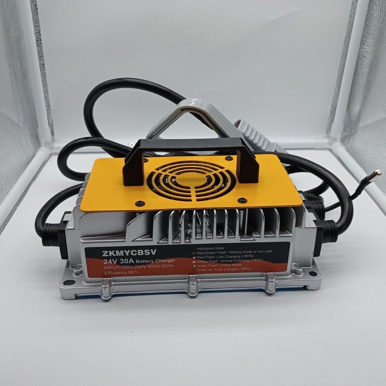24V 30A Smart Forklift Battery Charger – Lead-Acid/AGM/Gel, Auto Trickle, Heavy-Duty, for Scissor Lift, Pallet Jack, Floor Scrubber