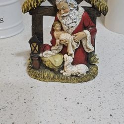 Santa Holding Baby Jesus 