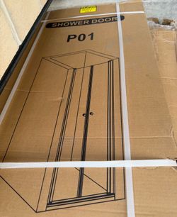 30”-31”x75” chrome shower door