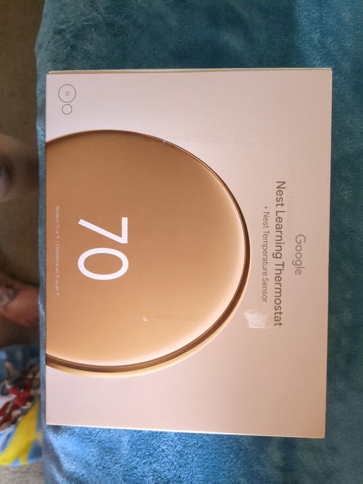 Look At This!! Gold Google Nest Thermostat With Sensor
