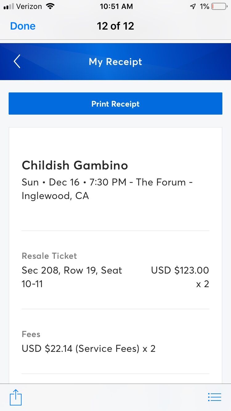 Childish Gambino Concert 12/16/2018