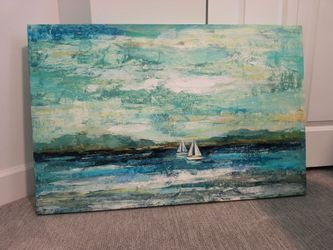 40"×26" Wall painting canvas on wooden frame