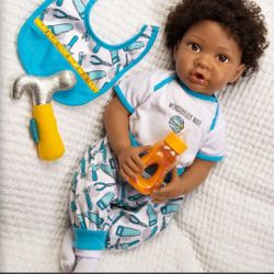 Paradise Galleries Wonderfully Made Reborn Black Baby 20" Karen Scott NEW