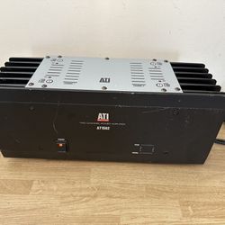 ATI MODEL AT1502 - TWO CHANNEL POWER AMPLIFIER BRIDGEABLE - USA AUDIOPHILE HI-FI  TESTED AND WORKS HAVE VIDEO PROOF.