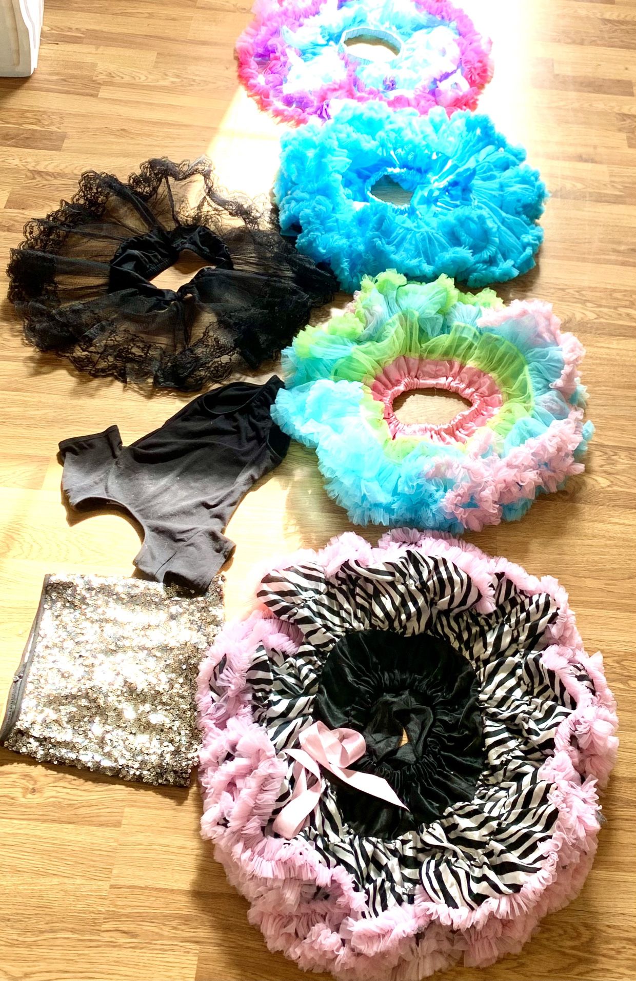 Extra Fluffy Tutu Skirts, Leotard, & Sequin Skirt from Dillard’s