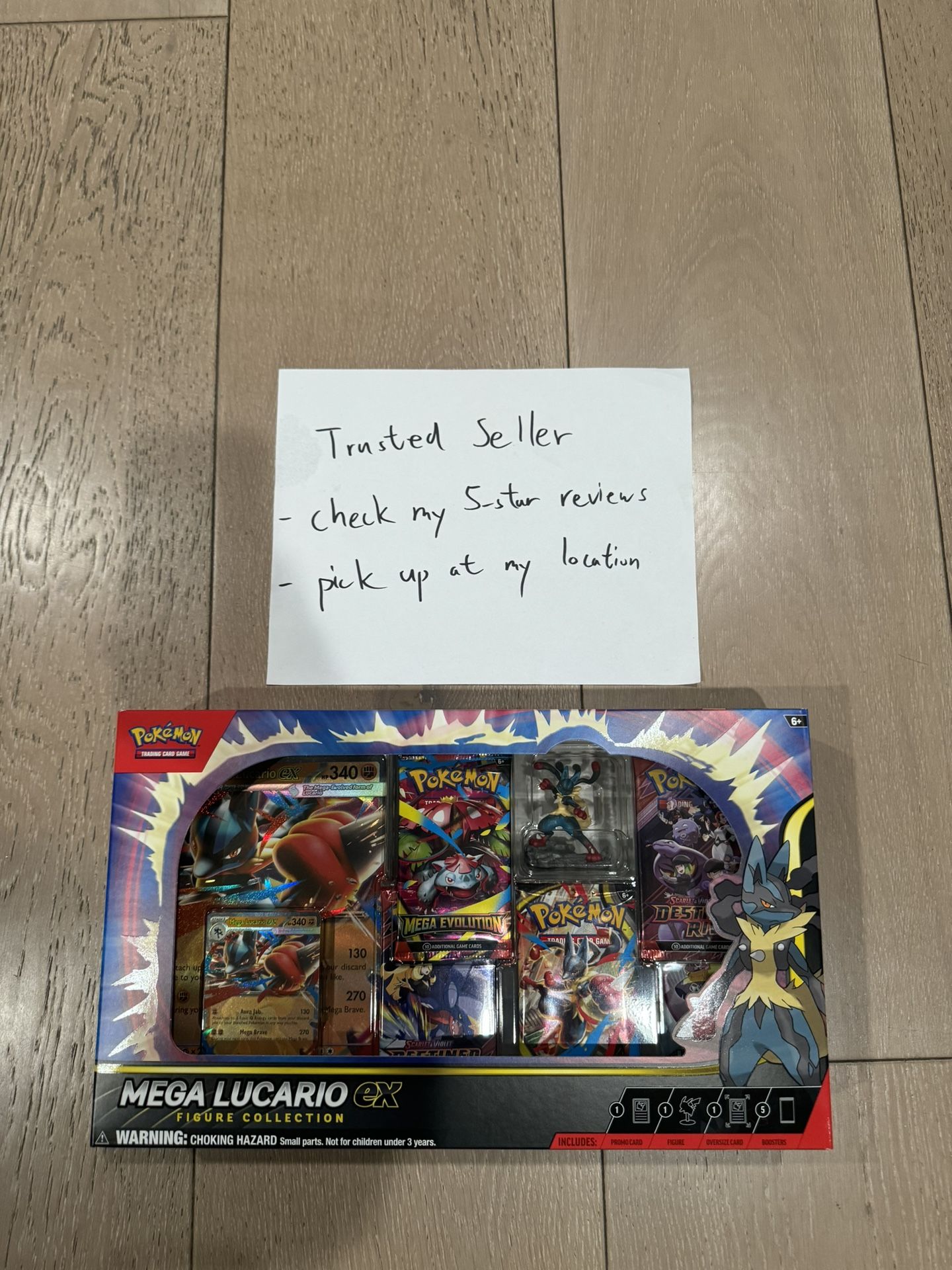 Pokemon TCG Mega Lucario ex Premium Figure Collection Box
