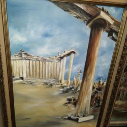 Kay Ivey Canvass w/frame Very Nice Piece