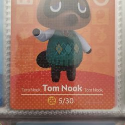 Tom Nook Animal Crossing Amiibo Card