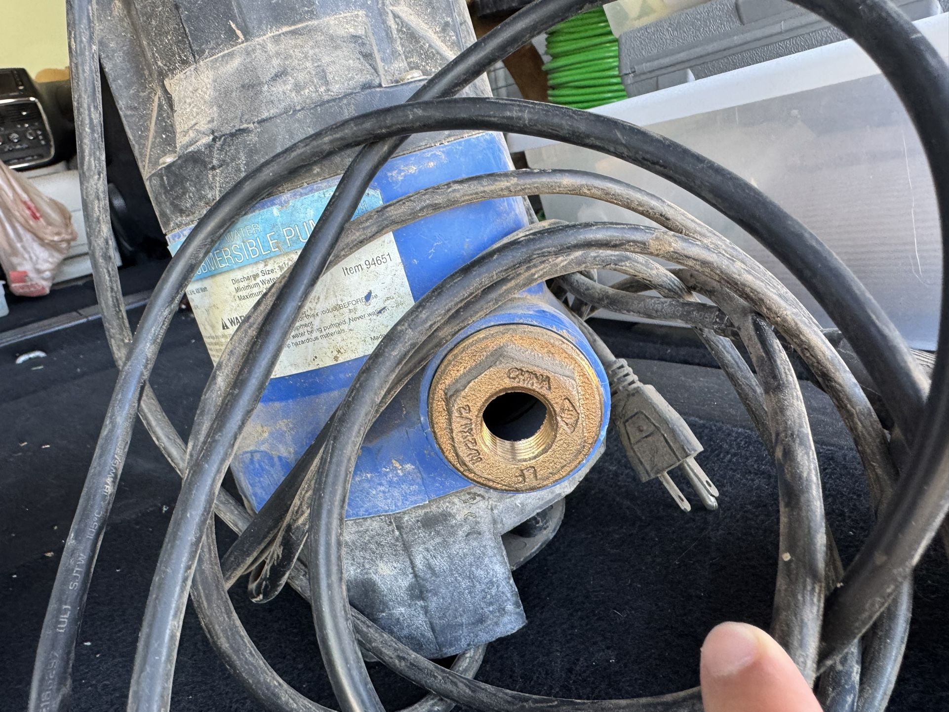 Chicago Electric 1/2 HP Submersible Dirty Water Pump