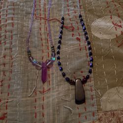 Two Purple Necklaces