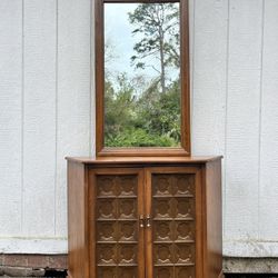 MCM Cabinet And Mirror 