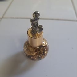 Genuine 24K Gold Leaf Flakes In Gold Miner Topper Glass Vial